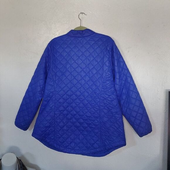 Torrid Cobalt Blue Diamond Quilted Puffer Jacket Size 2 - Picture 9 of 12